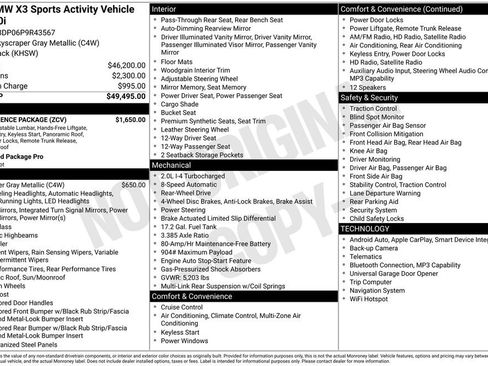 Used 2023 BMW X3 sDrive30i w/ Convenience Package image 6