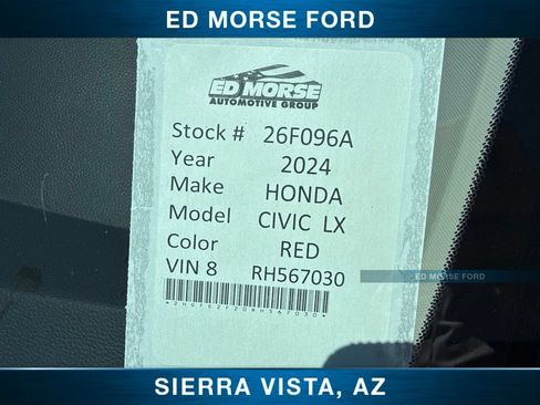 Used 2024 Honda Civic LX image 2