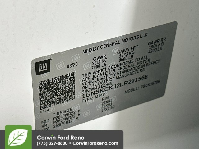 Used 2020 Chevrolet Tahoe Premier w/ RST 6.2L Performance Edition AWD/4WD image 38