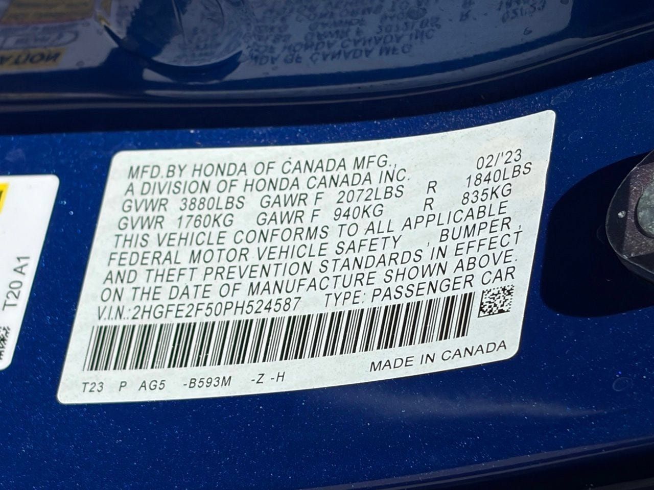 Used 2023 Honda Civic Sport image 15
