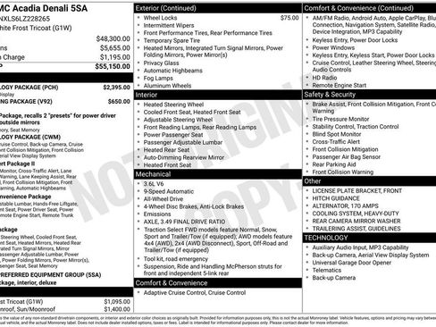 Used 2020 GMC Acadia Denali w/ Technology Package image 2