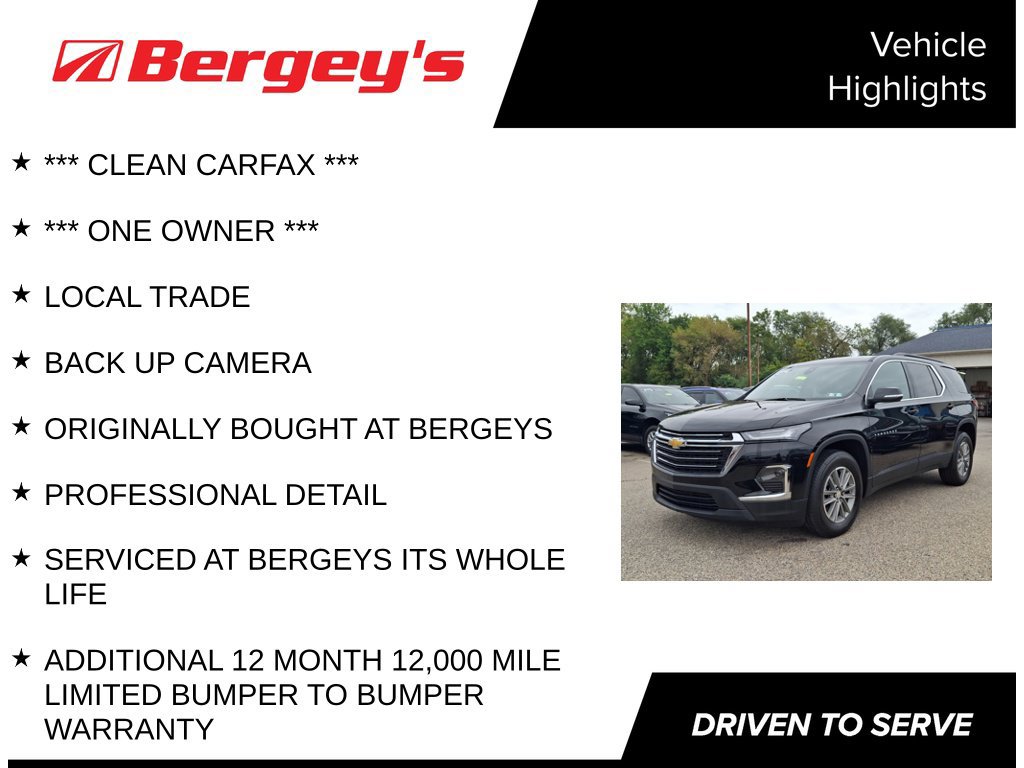 Certified 2023 Chevrolet Traverse LT w/ LPO, Cargo Package FWD image 4