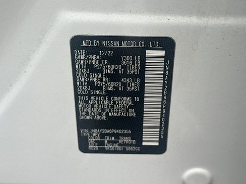 Certified 2023 Nissan Armada SL w/ Captain's Chairs Package image 30