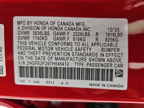 New 2026 Honda Civic LX image 37