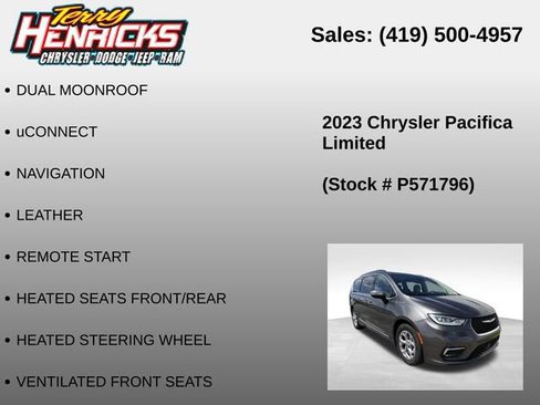 Used 2023 Chrysler Pacifica Limited FWD image 12