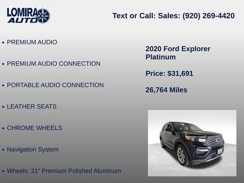Used 2020 Ford Explorer Platinum AWD/4WD image 21
