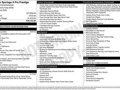 Certified 2023 Kia Sportage X-Pro Prestige AWD/4WD image 38