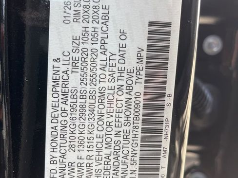 New 2026 Honda Pilot Touring image 5