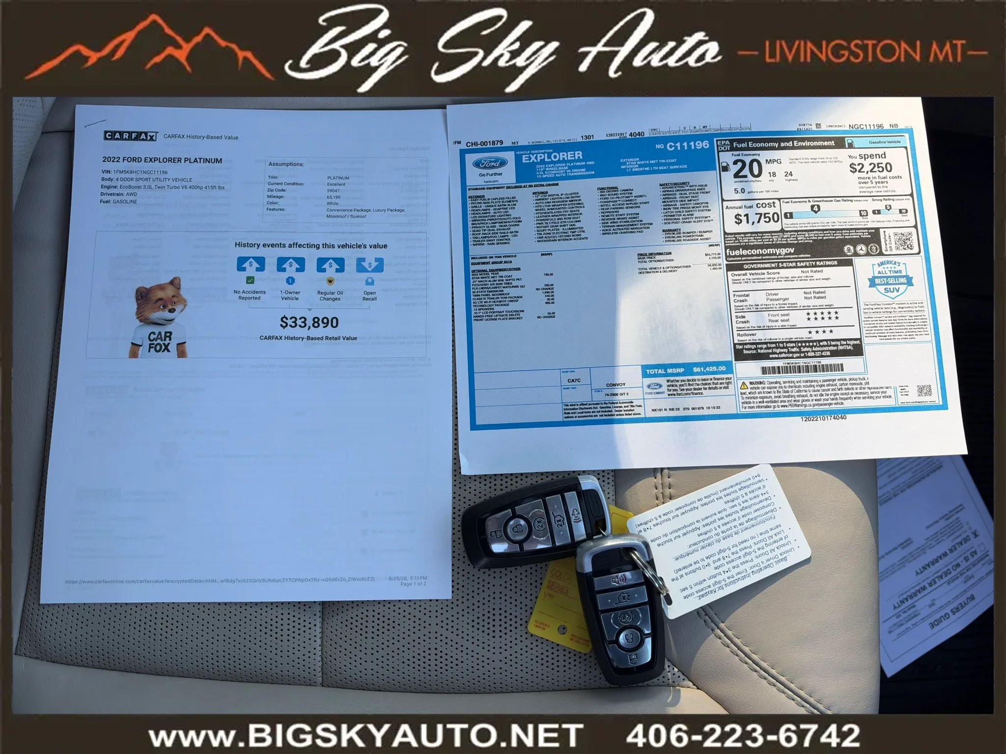 Used 2022 Ford Explorer Platinum w/ Equipment Group 601A AWD/4WD image 27