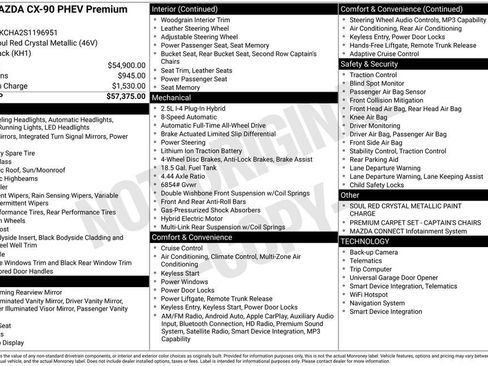 Certified 2025 MAZDA CX-90 Plug-In Hybrid w/Premium Sport image 2