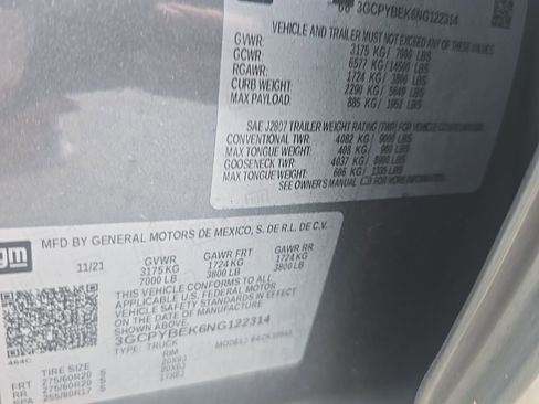 Used 2022 Chevrolet Silverado 1500 Custom image 13