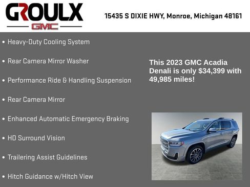 Used 2023 GMC Acadia Denali w/ Denali Ultimate Package AWD/4WD image 22