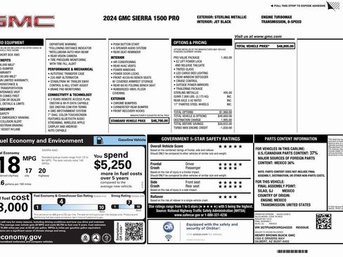 Used 2024 GMC Sierra 1500 Pro w/ Pro Value Package image 4