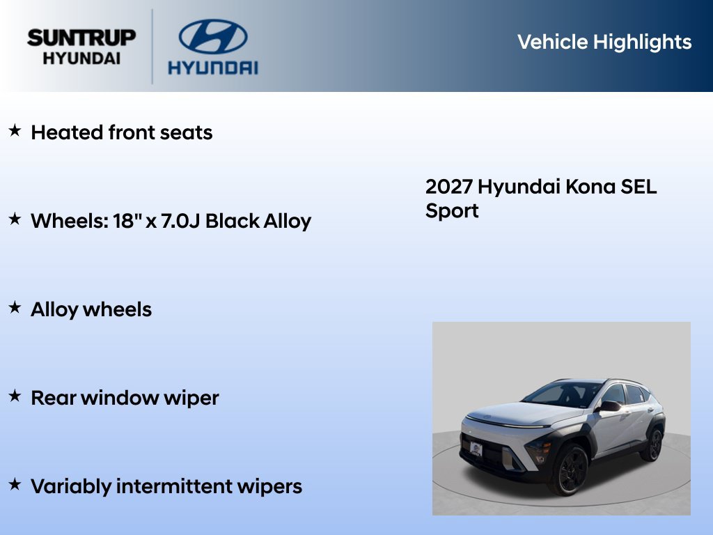 New 2027 Hyundai Kona SEL Sport AWD/4WD image 15