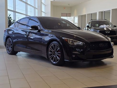 Used 2023 INFINITI Q50 Red Sport 400 w/ Black Opal Edition image 2