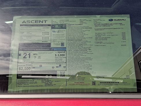 New 2025 Subaru Ascent Bronze Edition image 7