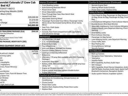Used 2026 Chevrolet Colorado LT w/ Advanced Trailering Package AWD/4WD image 33