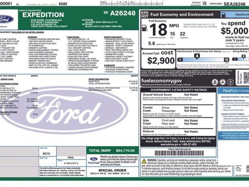 Used 2025 Ford Expedition Platinum w/ Stealth Performance Package image 42