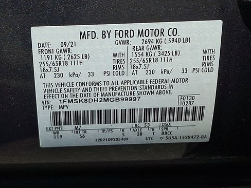 Used 2021 Ford Explorer XLT w/ Equipment Group 202A AWD/4WD image 27