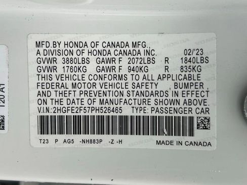 Certified 2023 Honda Civic Sport image 16