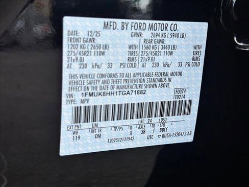 New 2026 Ford Explorer Platinum w/ LUX Leather Package image 17