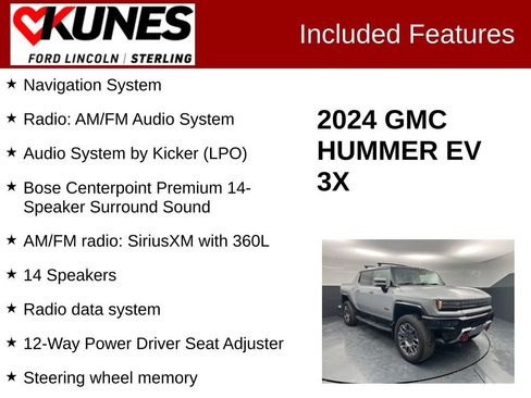 Used 2024 GMC Hummer EV 3X w/ LPO, Sport Package AWD/4WD image 3