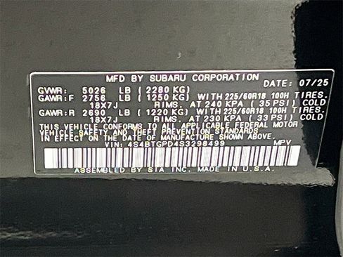 Used 2025 Subaru Outback Touring XT w/ Popular Package #2 image 34