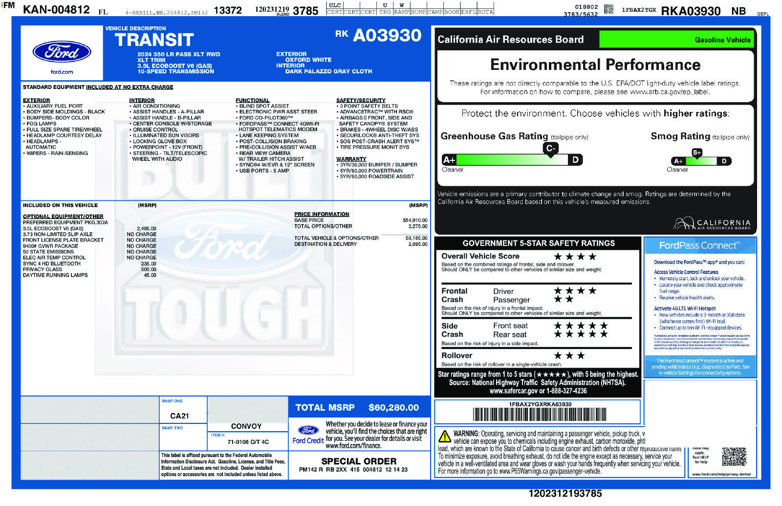 Used 2024 Ford Transit 350 XLT RWD image 11