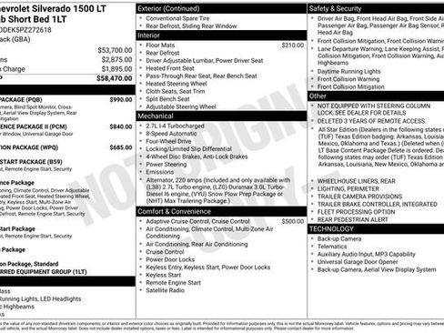 Used 2023 Chevrolet Silverado 1500 LT w/ Safety Package AWD/4WD image 37