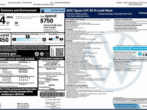 Used 2022 Volkswagen Tiguan SE R-Line image 4