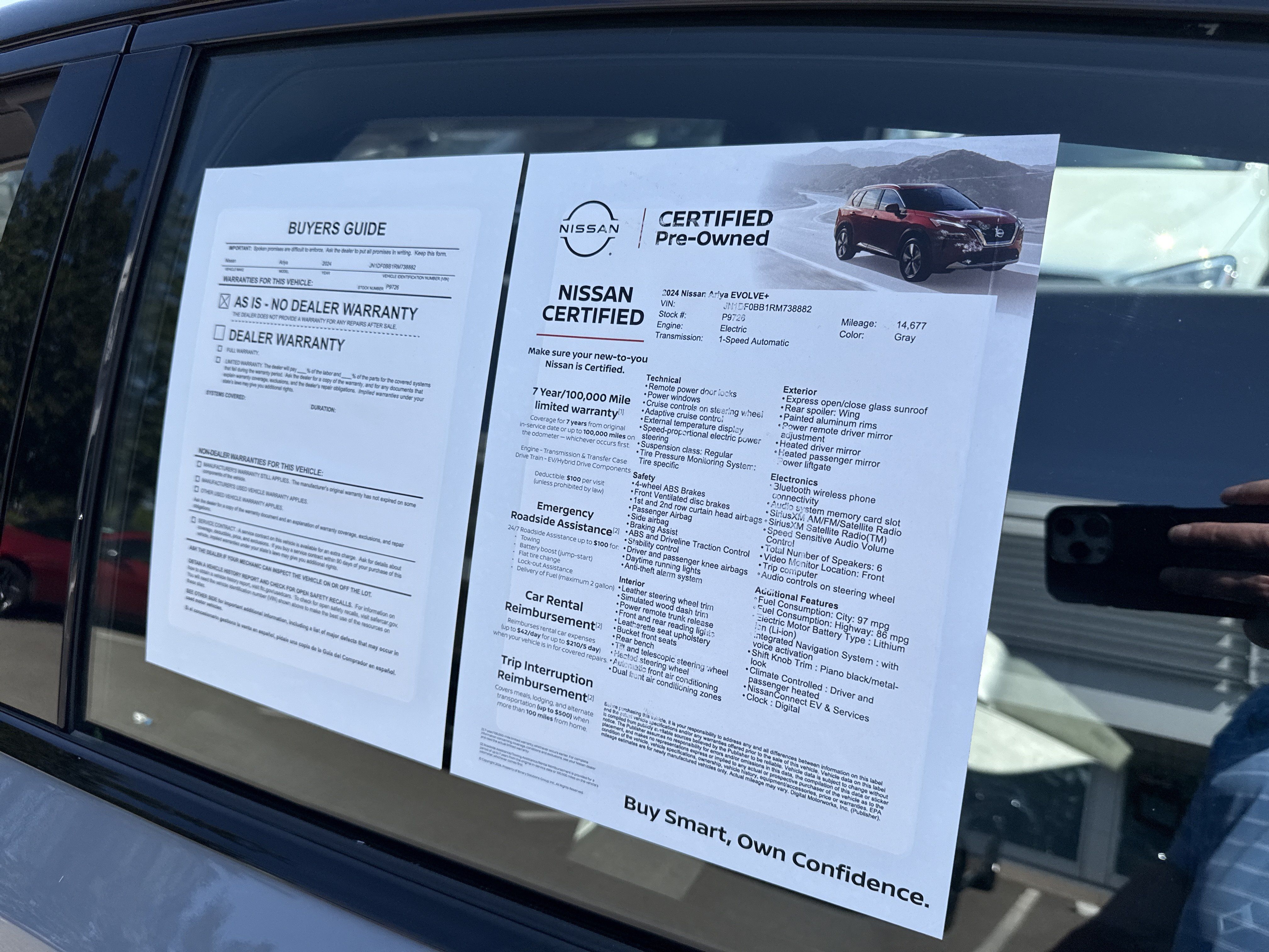 Certified 2024 Nissan Ariya AWD image 13