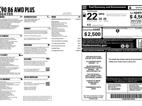 Used 2023 Volvo XC90 B6 Plus w/ Protection Package Premier image 57