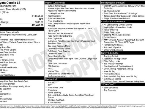 Used 2015 Toyota Corolla LE image 15