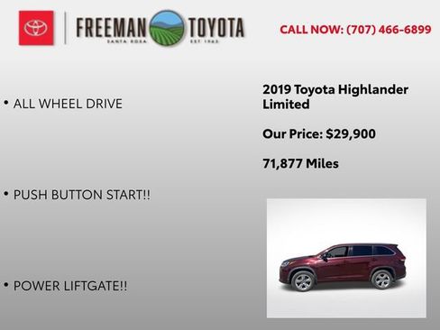 Used 2019 Toyota Highlander Limited AWD/4WD image 9