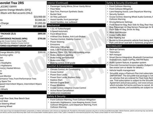 Used 2024 Chevrolet Trax RS w/ Sunroof Package FWD image 4