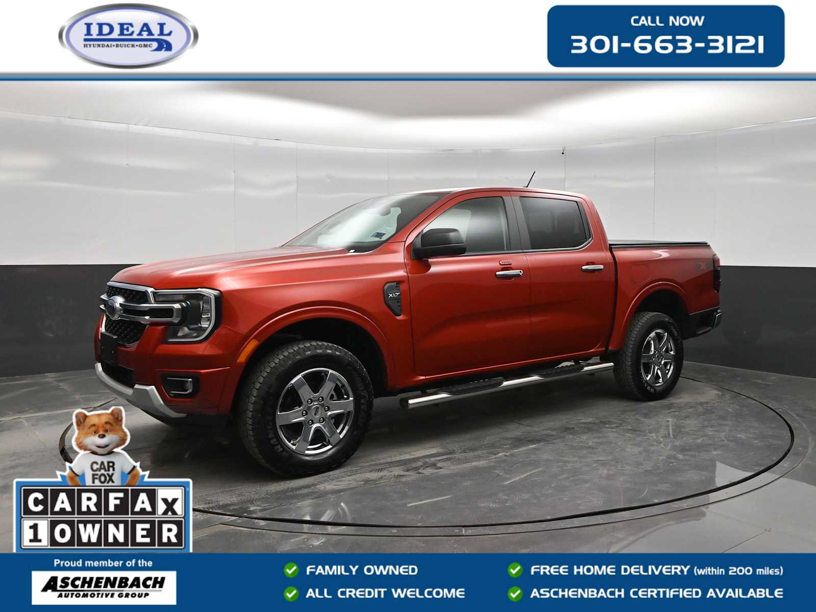 Used 2024 Ford Ranger XLT w/ Equipment Group 301A High AWD/4WD image 1