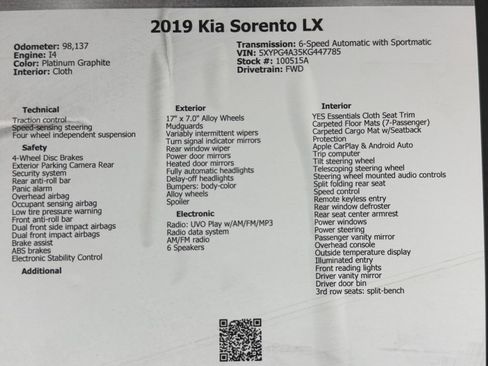 Used 2019 Kia Sorento FWD image 49