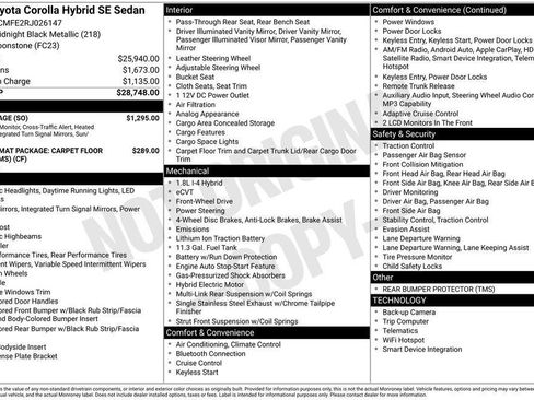 Used 2024 Toyota Corolla SE w/ SE Package FWD image 27
