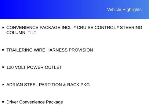 New 2025 Chevrolet Express 2500 w/ Driver Convenience Package image 10
