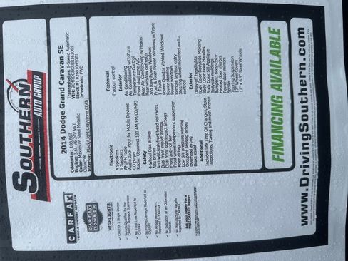 Used 2014 Dodge Grand Caravan SE w/ Quick Order Package 29E SE image 12