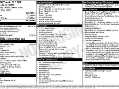 Used 2024 GMC Terrain SLE w/ Driver Convenience Package image 6