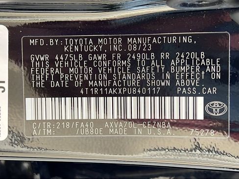 Used 2023 Toyota Camry LE w/ Convenience Package FWD image 22