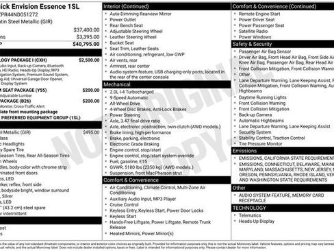 Used 2022 Buick Envision Essence w/ Technology Package I image 36