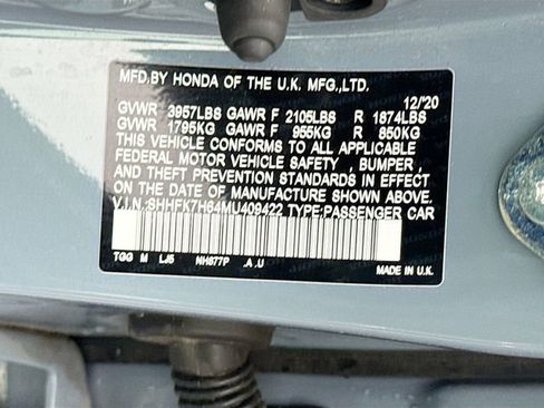 Used 2021 Honda Civic EX image 31