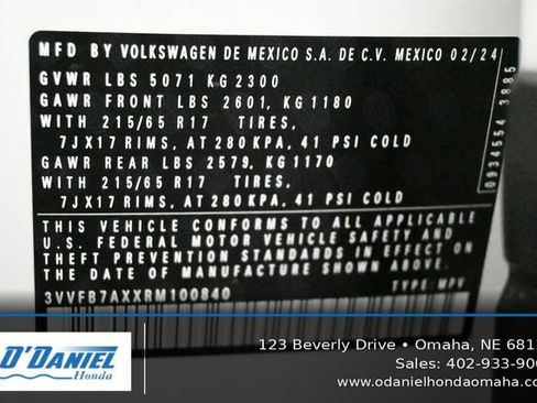 Used 2024 Volkswagen Tiguan S AWD/4WD image 45