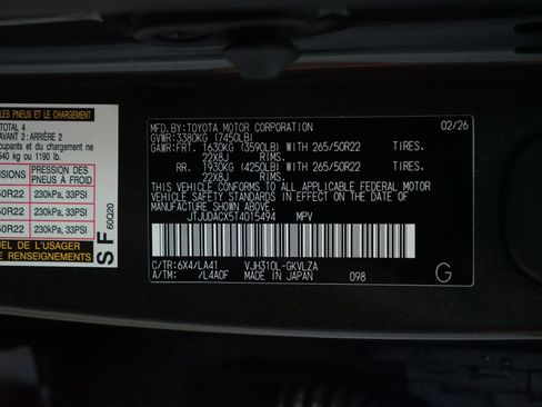 Used 2026 Lexus LX 700h Ultra Luxury image 41