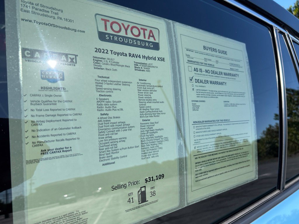 Used 2022 Toyota RAV4 XSE AWD/4WD image 30
