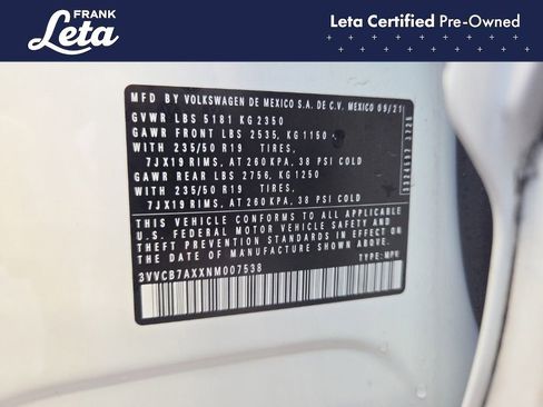 Used 2022 Volkswagen Tiguan SE R-Line FWD image 26