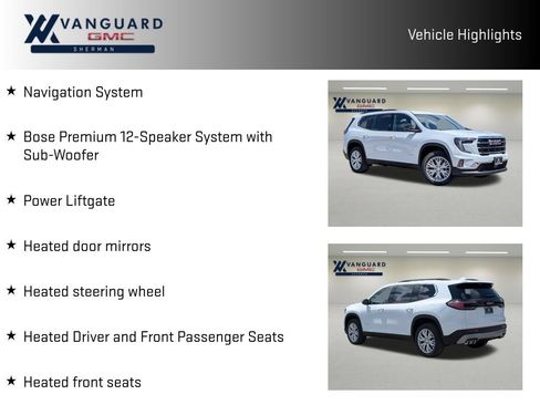 New 2026 GMC Acadia Elevation w/ Elevation Premium Package FWD image 10