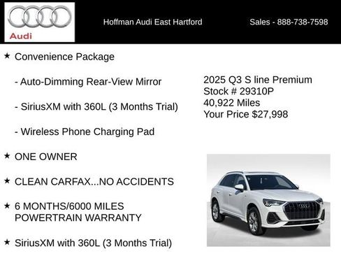 Used 2025 Audi Q3 2.0T Premium AWD/4WD image 12